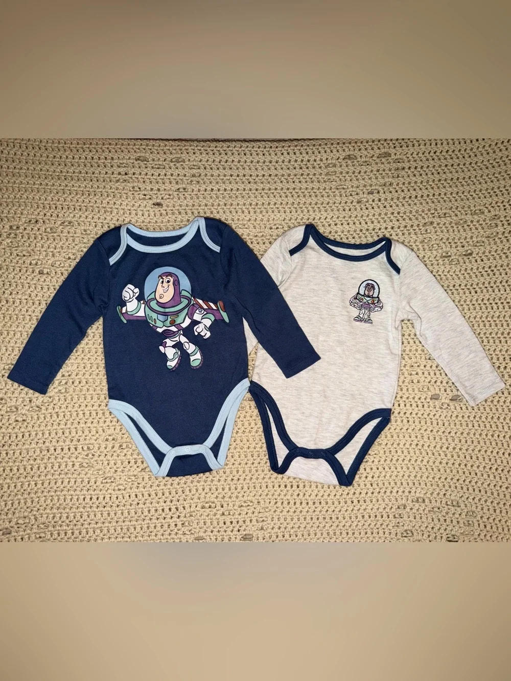 Disney Baby Buzz Lightyear Long Sleeve Bodysuits Set - 18M